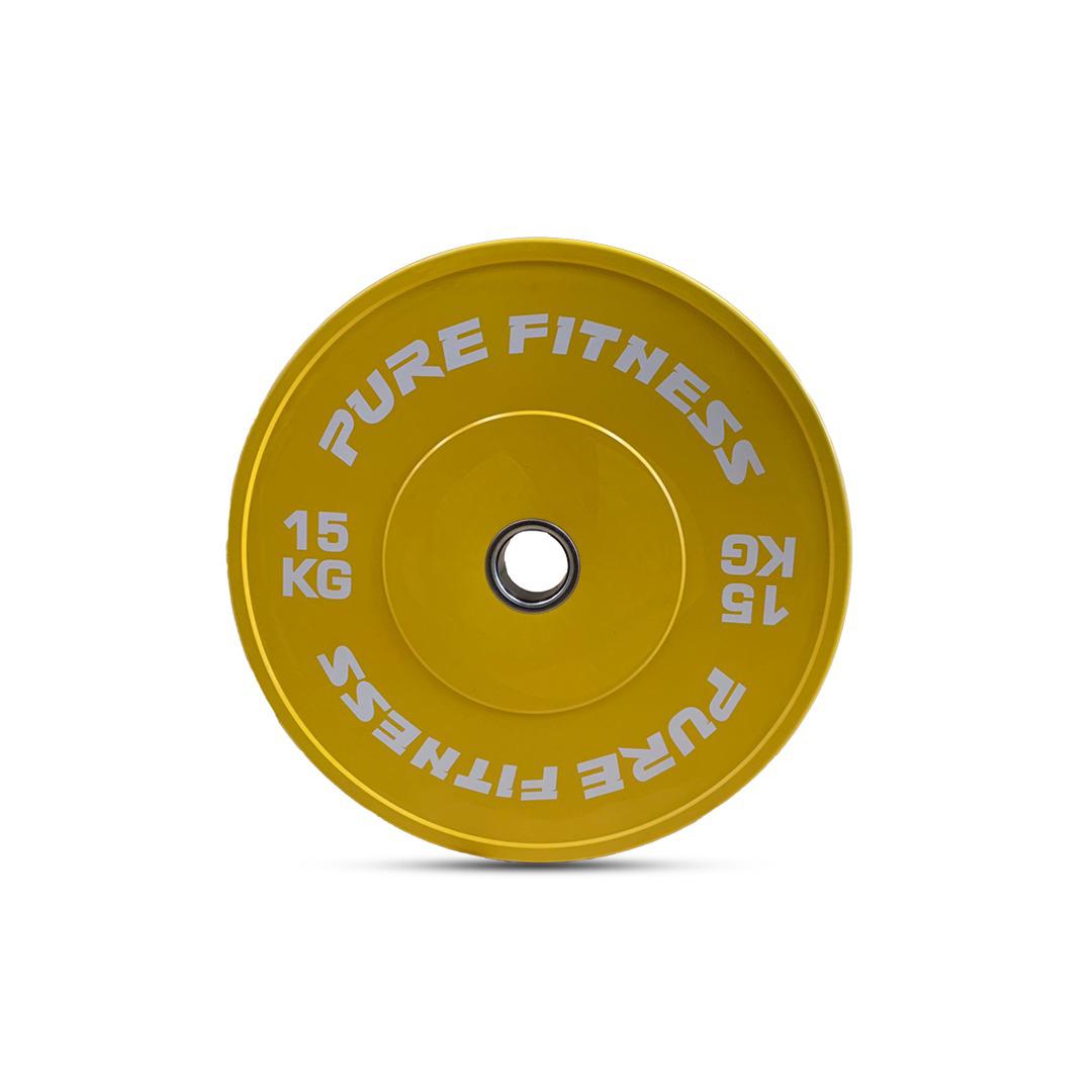  15kg Colored Virgin Bumper Plates (Pair)