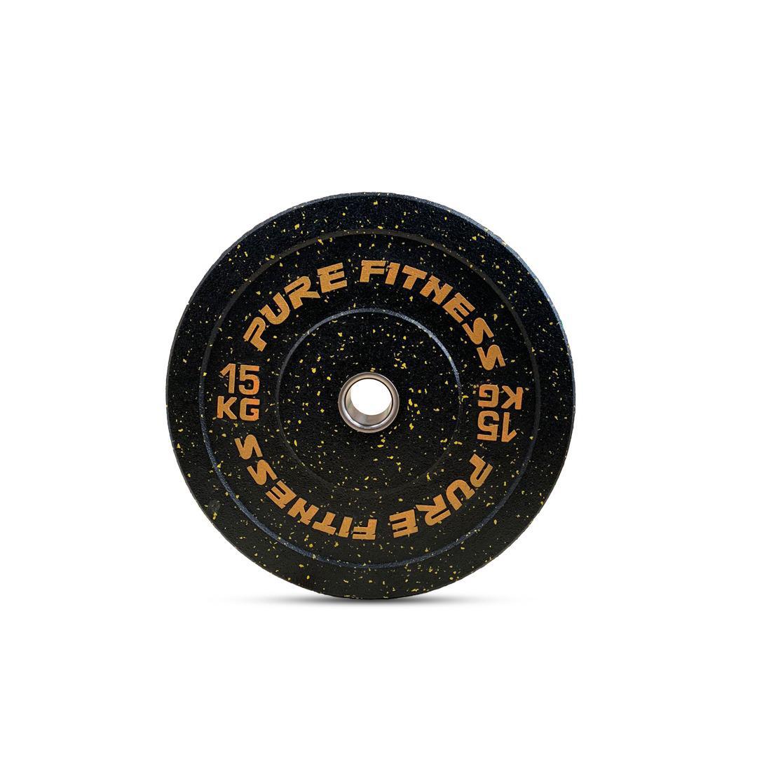  15kg Crumb Bumper Plates - Yellow point (Pair)